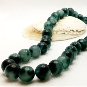 Green Phantom Quartz Beads Necklace